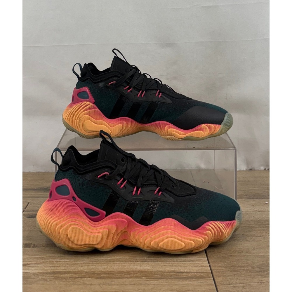 Adidas Mens FQ0DTM1K88B19 Basketball Shoes Size 7 Black Orange Pink